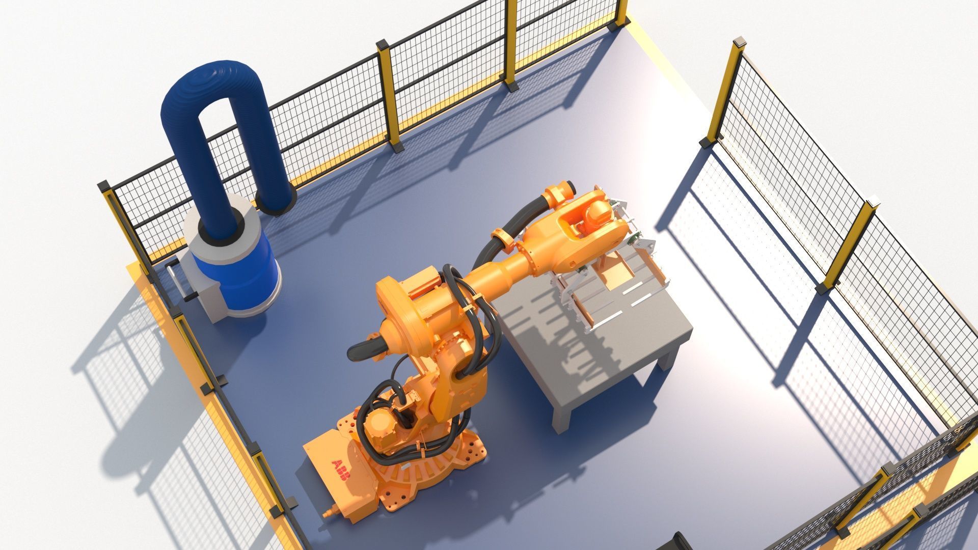 Robotic Automated Welding Workstation 3D model_10