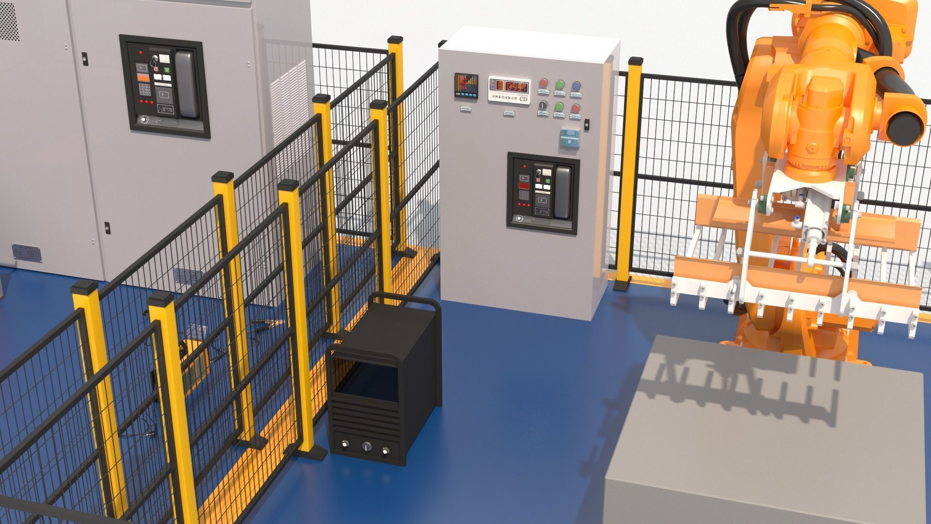 Robotic Automated Welding Workstation 3D model_7