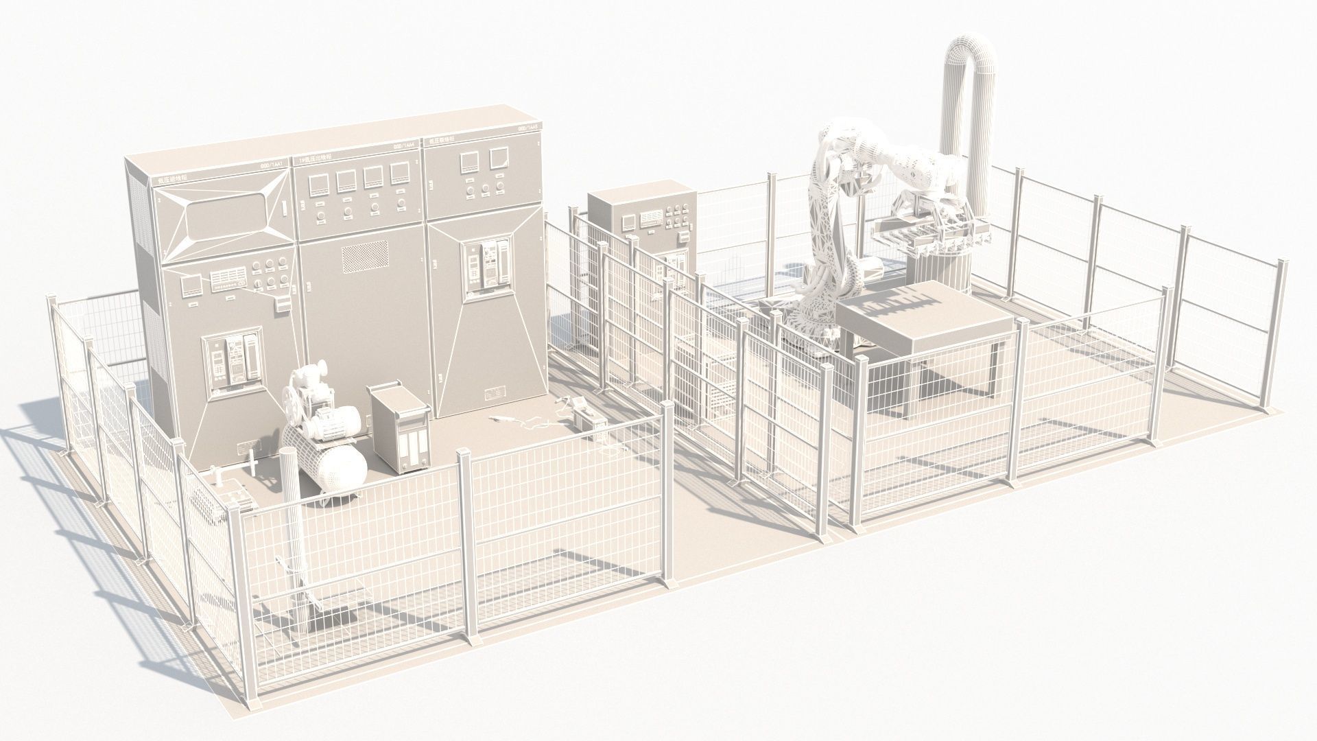 Robotic Automated Welding Workstation 3D model_12