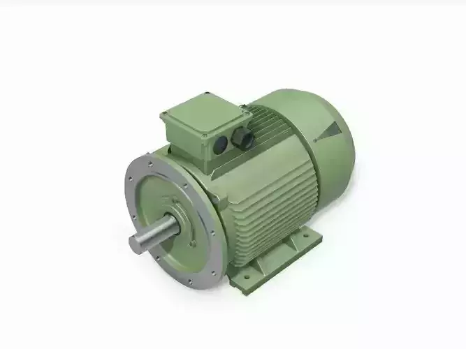 225M B35 Top 4-8 Pole IEC electric motor - 3D CAD model
