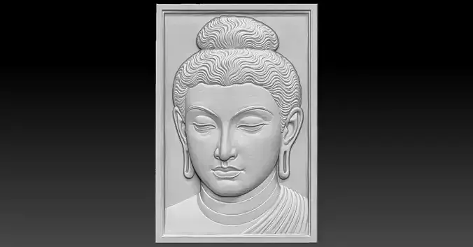 8 BUDDHA CNC Relief Model