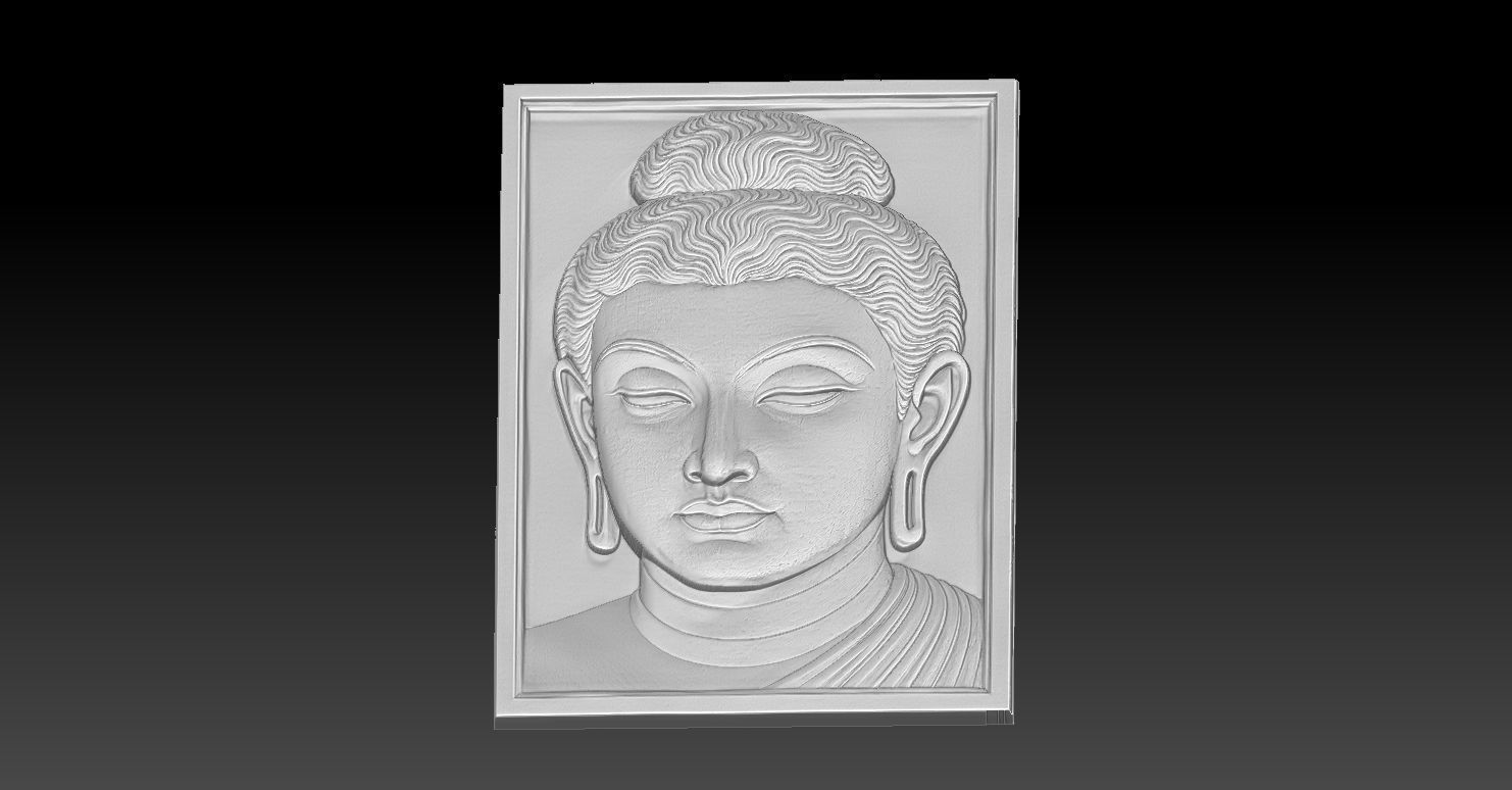 8 BUDDHA CNC Relief Model 3D print model_3