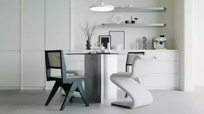 Dining Room Colection 01 for Unreal Engine 3D model 5