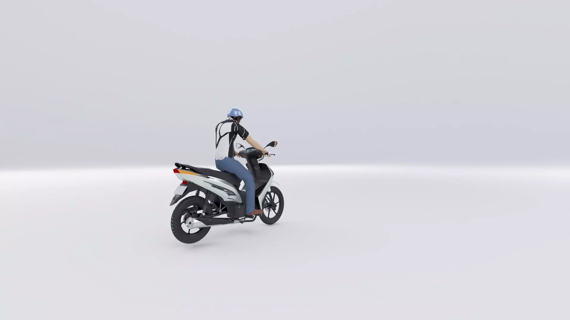 Motor Honda Wave rsx 3D model