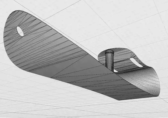 SnowGlide One Revolutionary Sled for Winter Adventures Low-poly 3D model