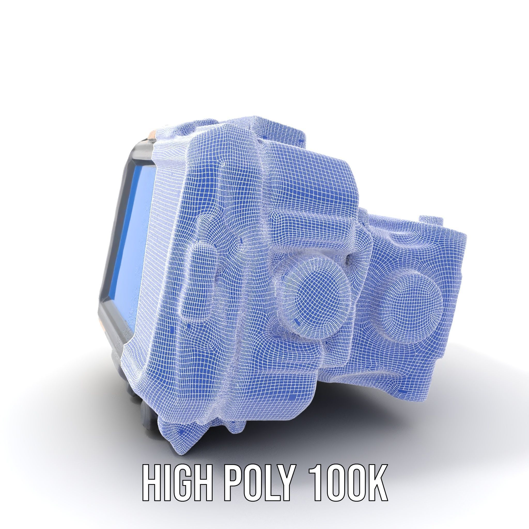 Futuristic Wrist Device Model Pack with Interactive Features Low-poly 3D model_4