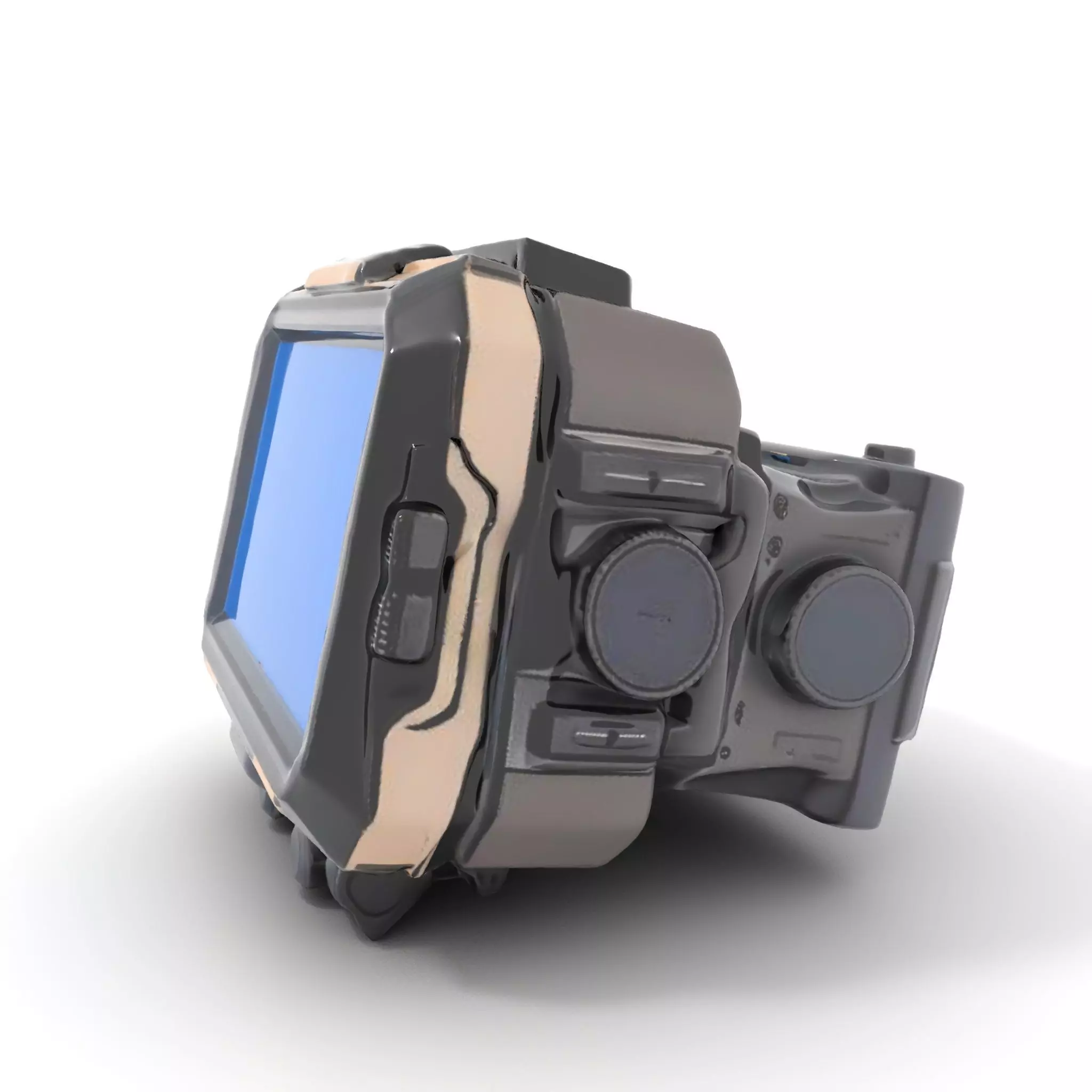 Futuristic Wrist Device Model Pack with Interactive Features Low-poly 3D model_0