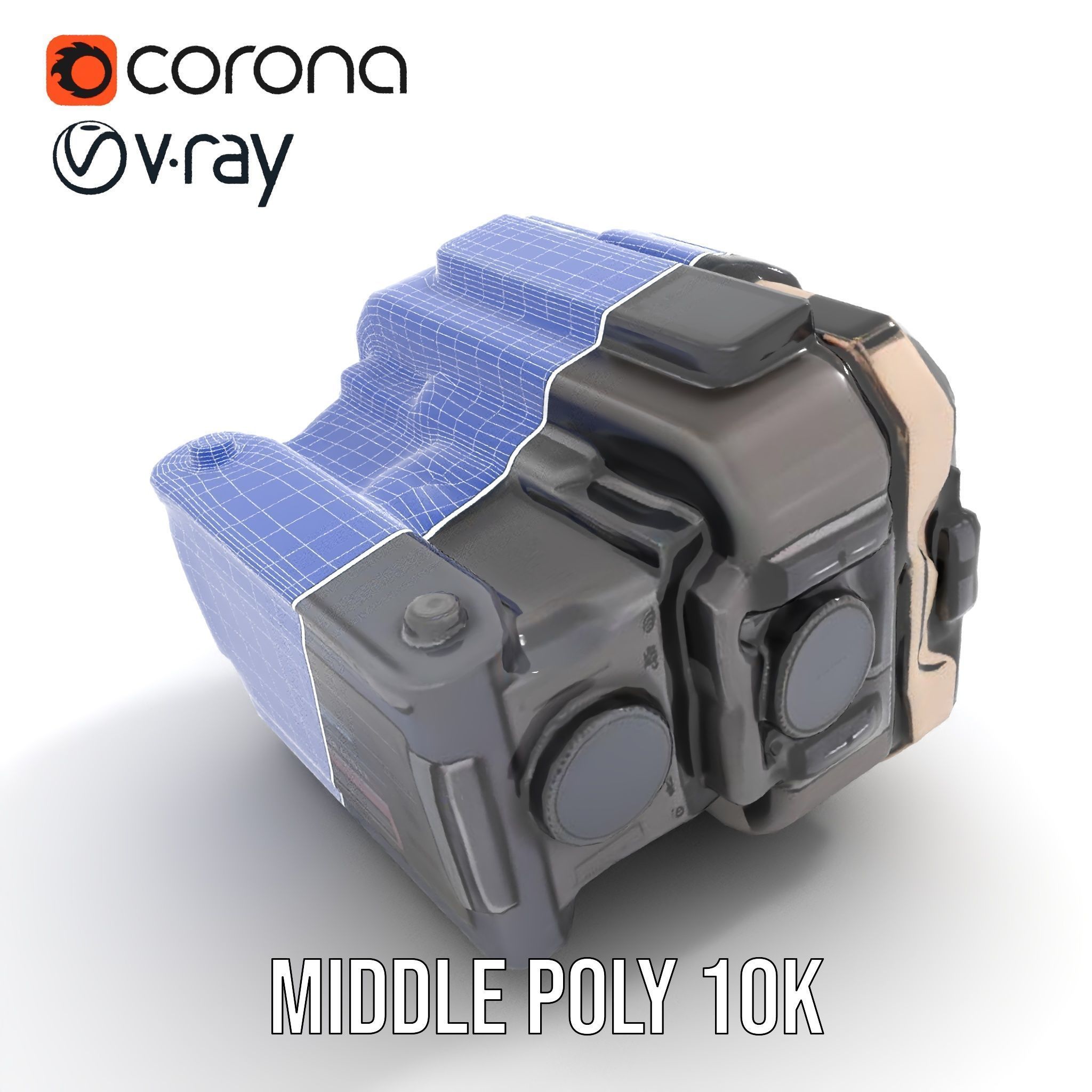 Futuristic Wrist Device Model Pack with Interactive Features Low-poly 3D model_21