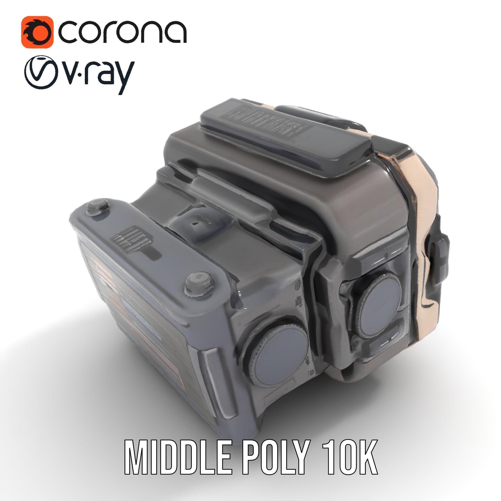 Futuristic Wrist Device Model Pack with Interactive Features Low-poly 3D model_10