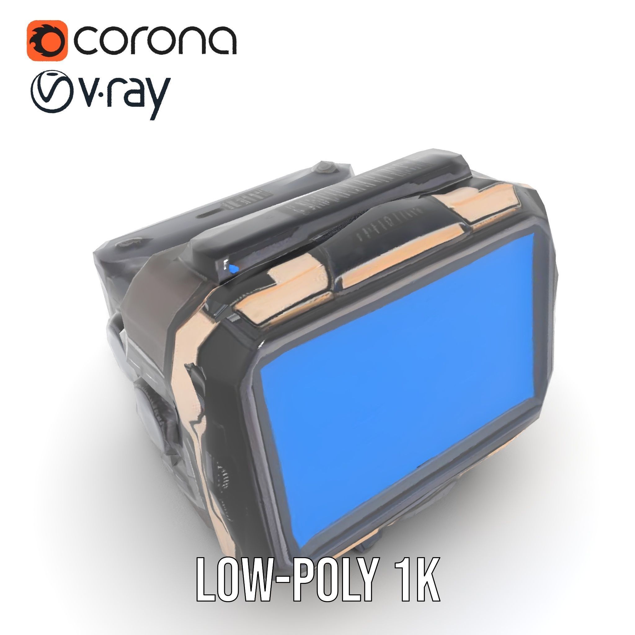 Futuristic Wrist Device Model Pack with Interactive Features Low-poly 3D model_11