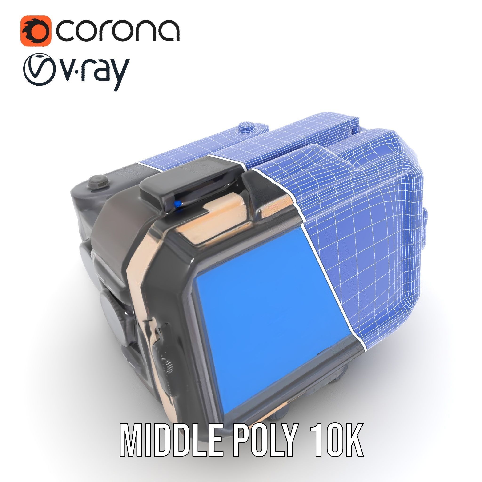 Futuristic Wrist Device Model Pack with Interactive Features Low-poly 3D model_24