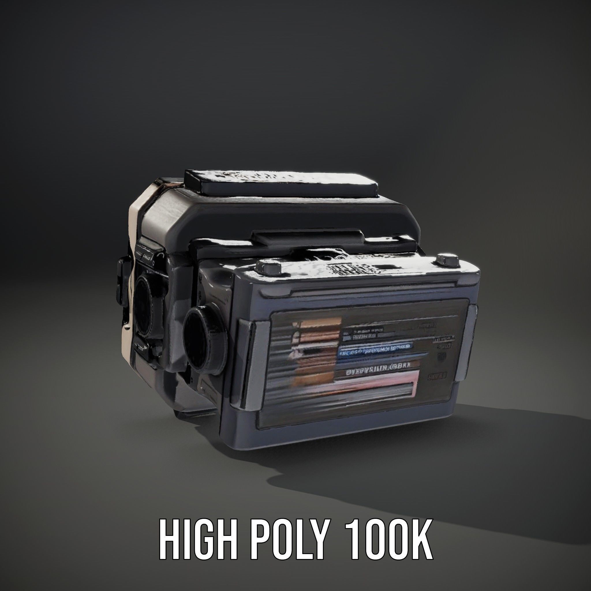 Futuristic Wrist Device Model Pack with Interactive Features Low-poly 3D model_15