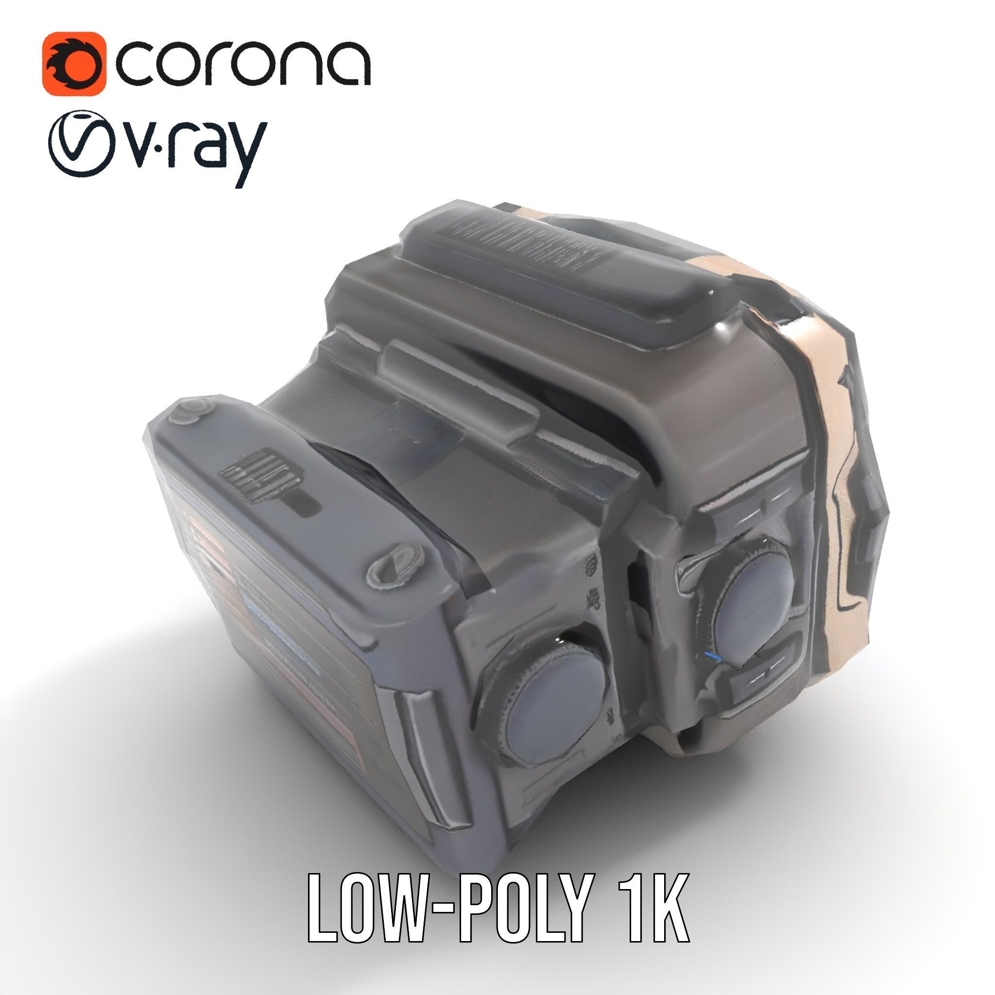 Futuristic Wrist Device Model Pack with Interactive Features Low-poly 3D model_17