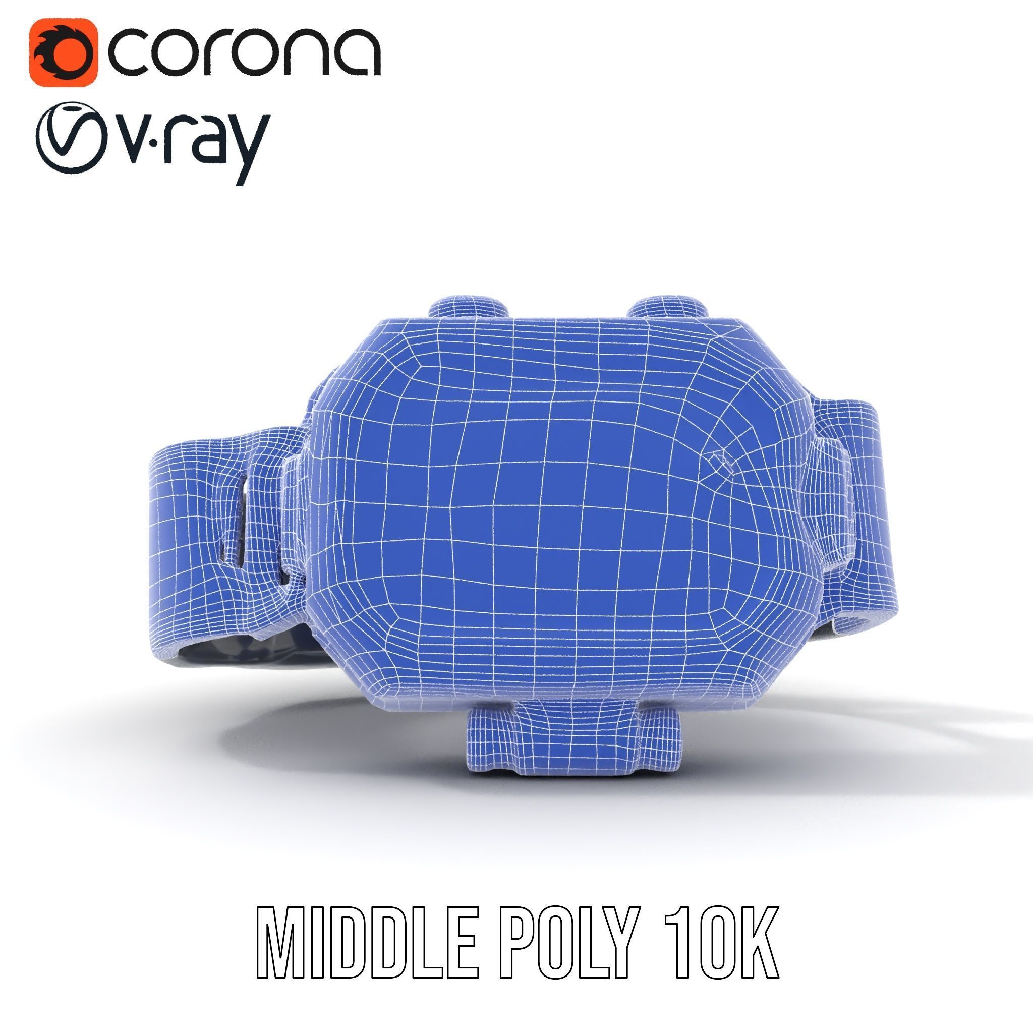 Futuristic Tactical Wristwatch Model Pack Low-poly 3D model_21