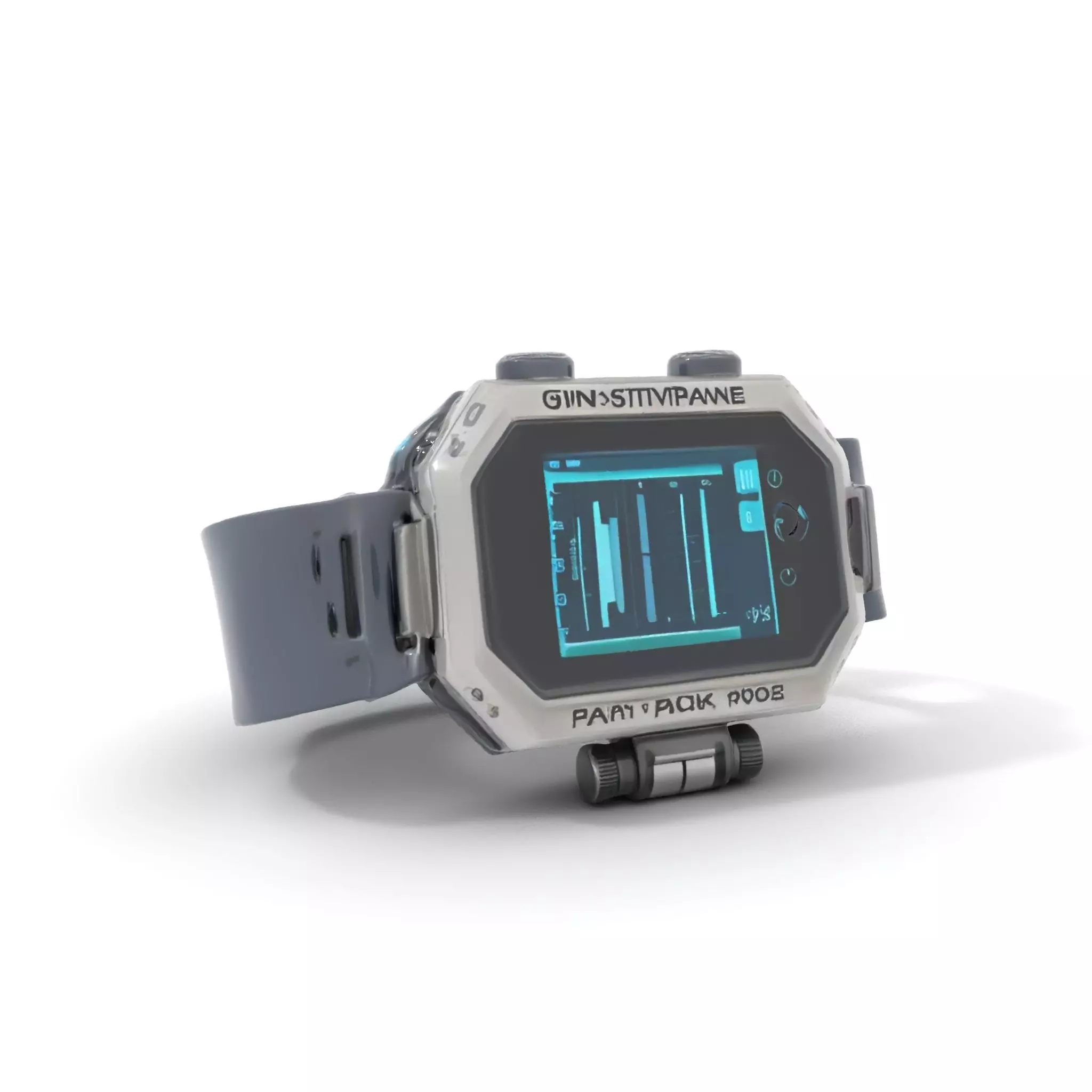 Futuristic Tactical Wristwatch Model Pack Low-poly 3D model_0
