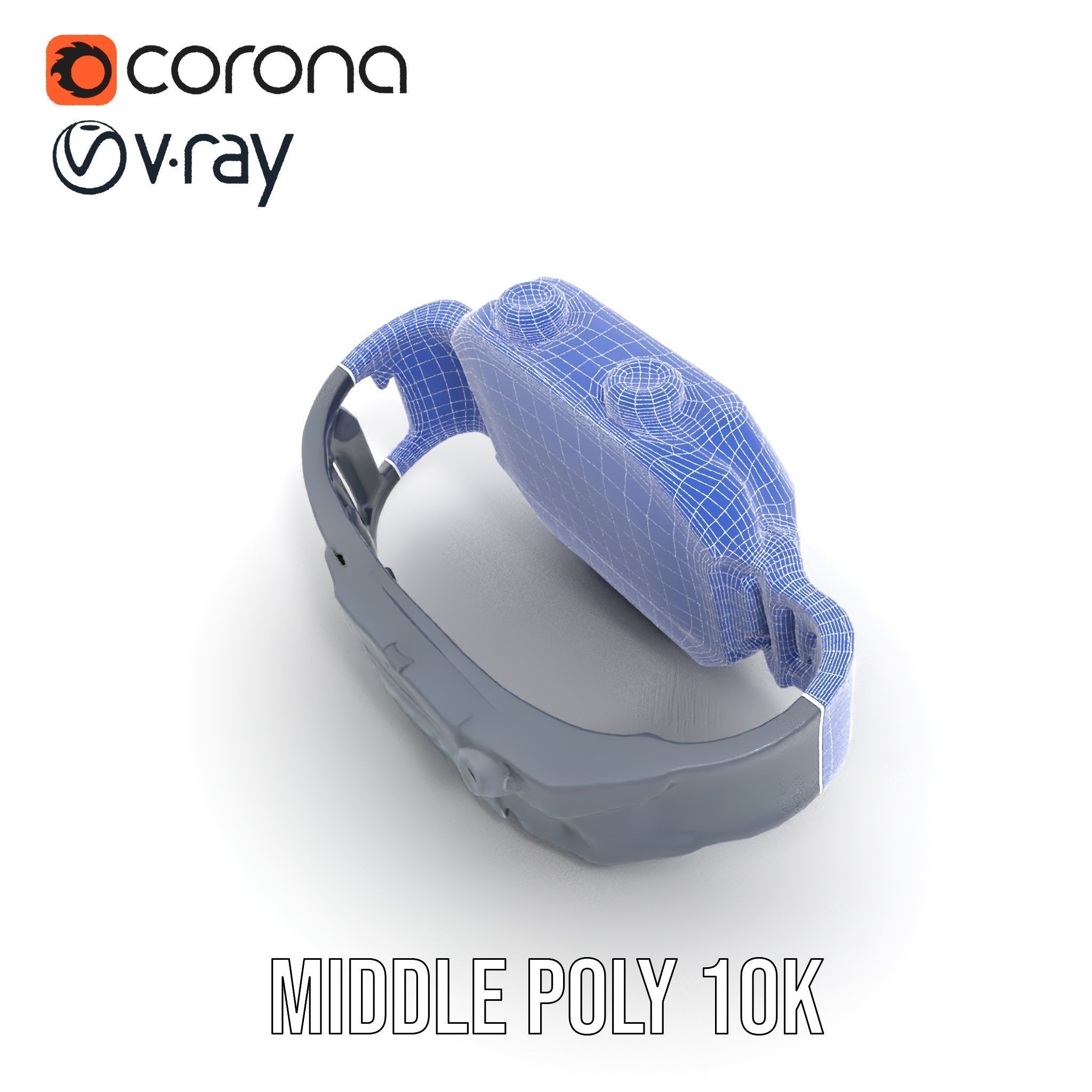 Futuristic Tactical Wristwatch Model Pack Low-poly 3D model_24