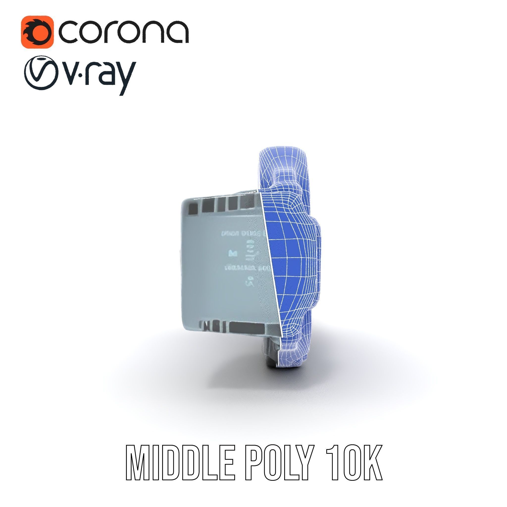 Futuristic Digital Wristwatch Model Pack Low-poly 3D model_29