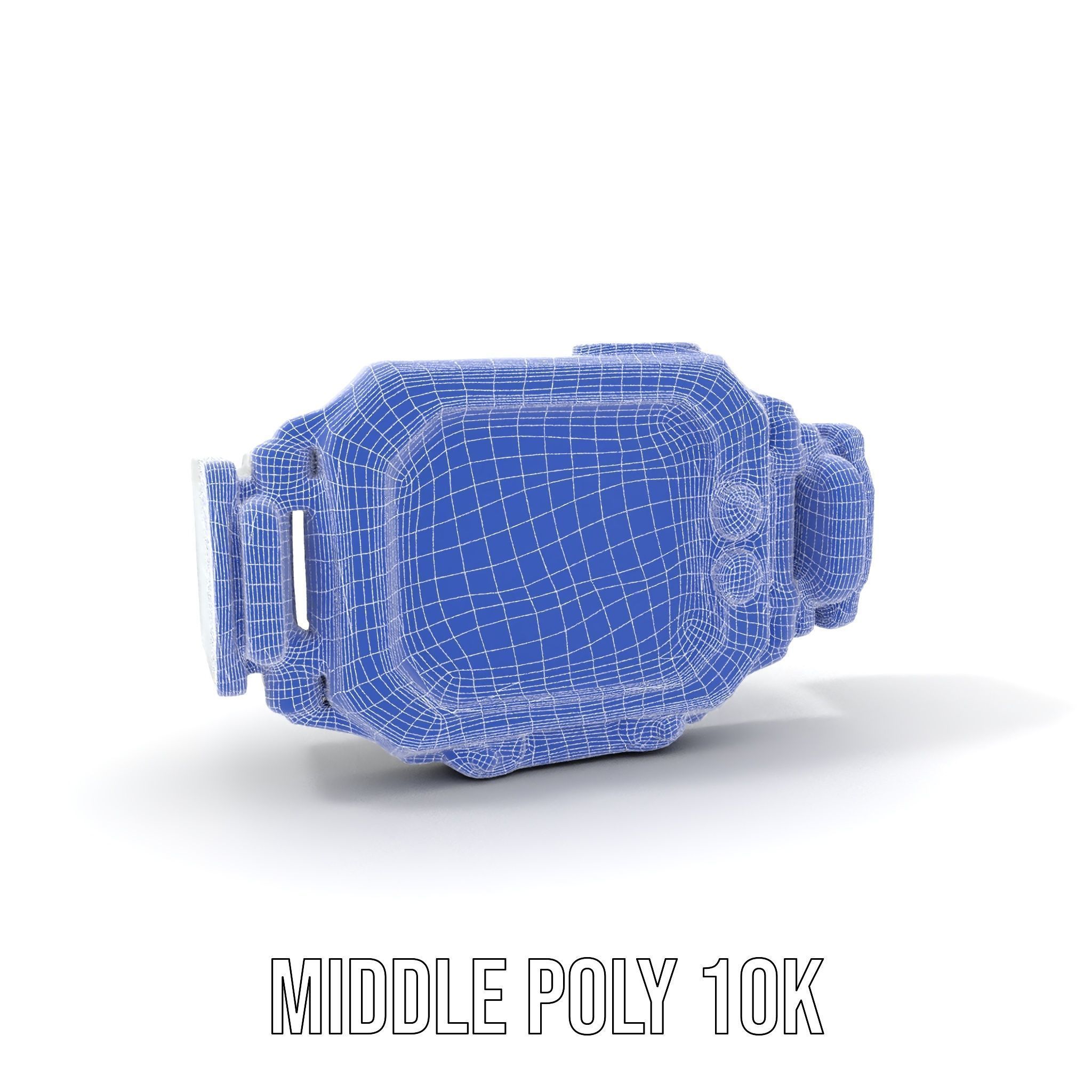 Futuristic Digital Wristwatch Model Pack Low-poly 3D model_11