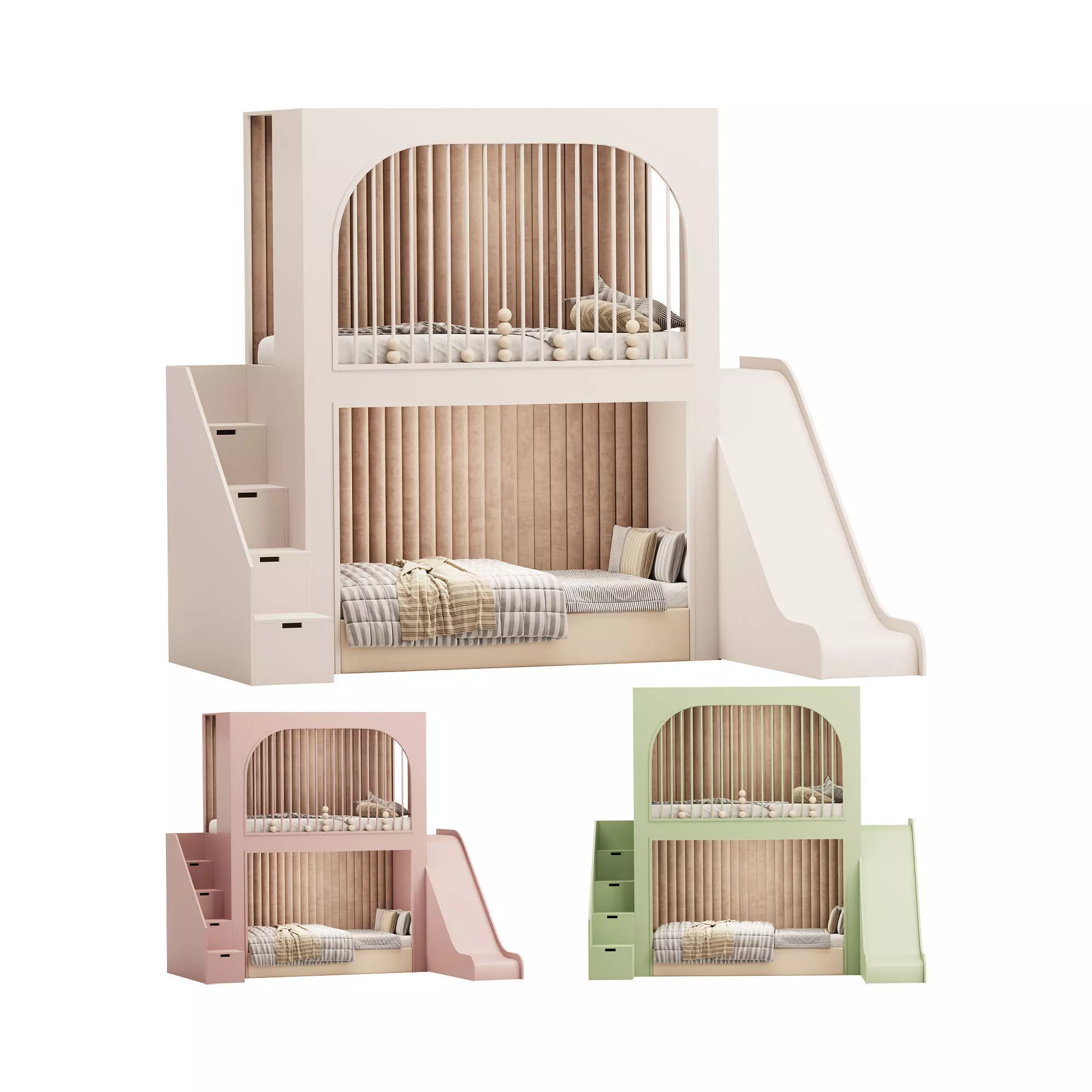 Childrens bunk bed 43 3D model_0