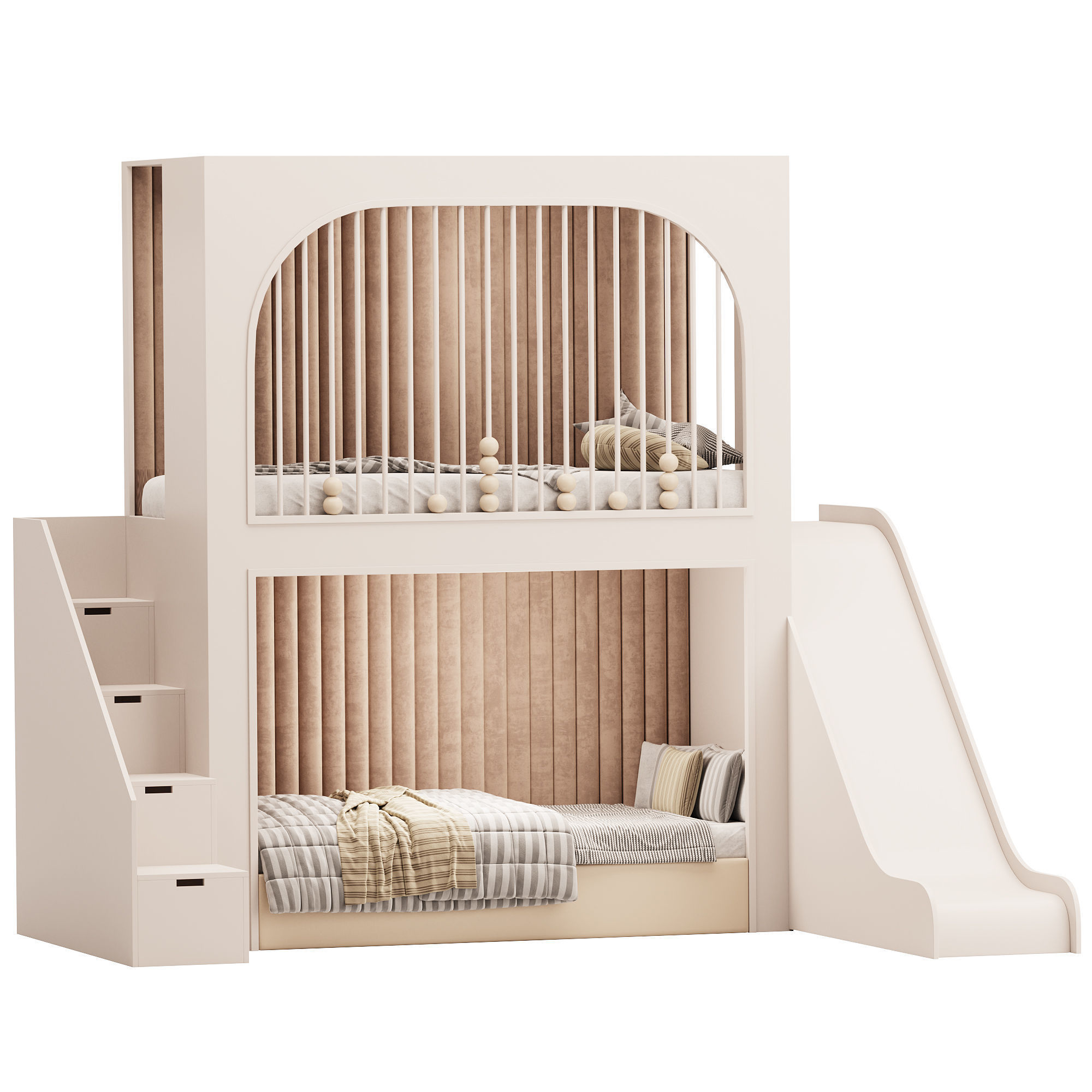 Childrens bunk bed 43 3D model_1