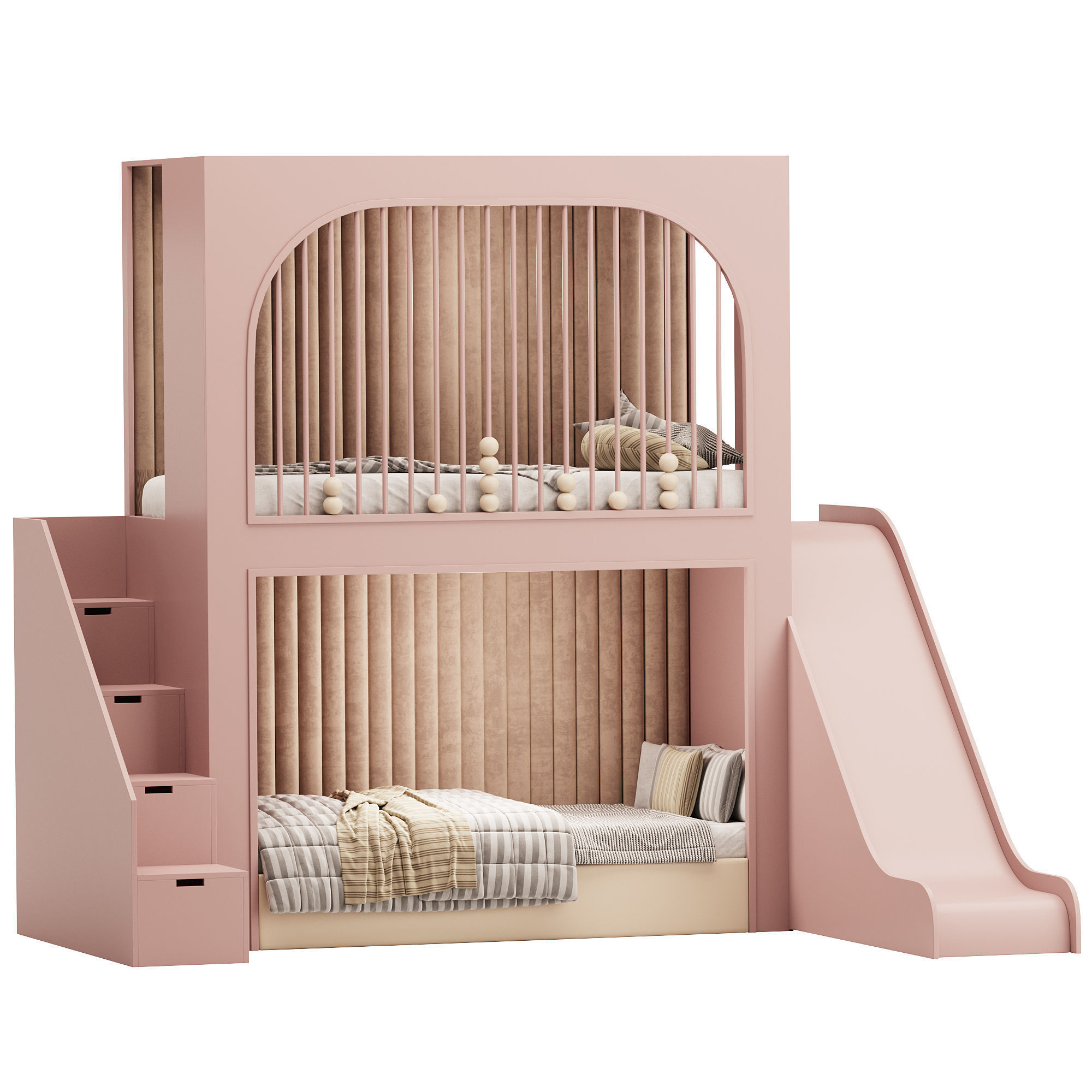 Childrens bunk bed 43 3D model_2