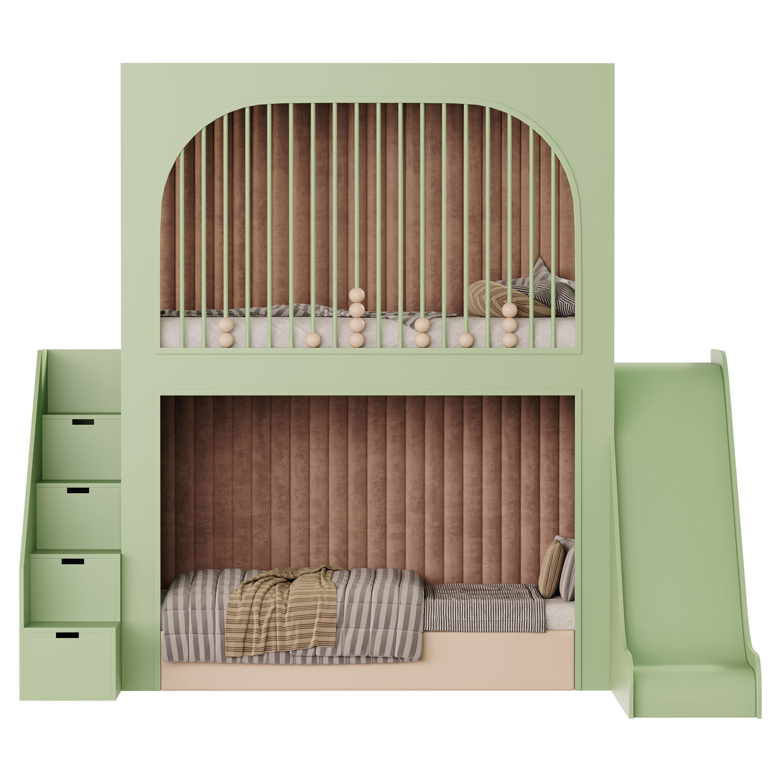 Childrens bunk bed 43 3D model_8