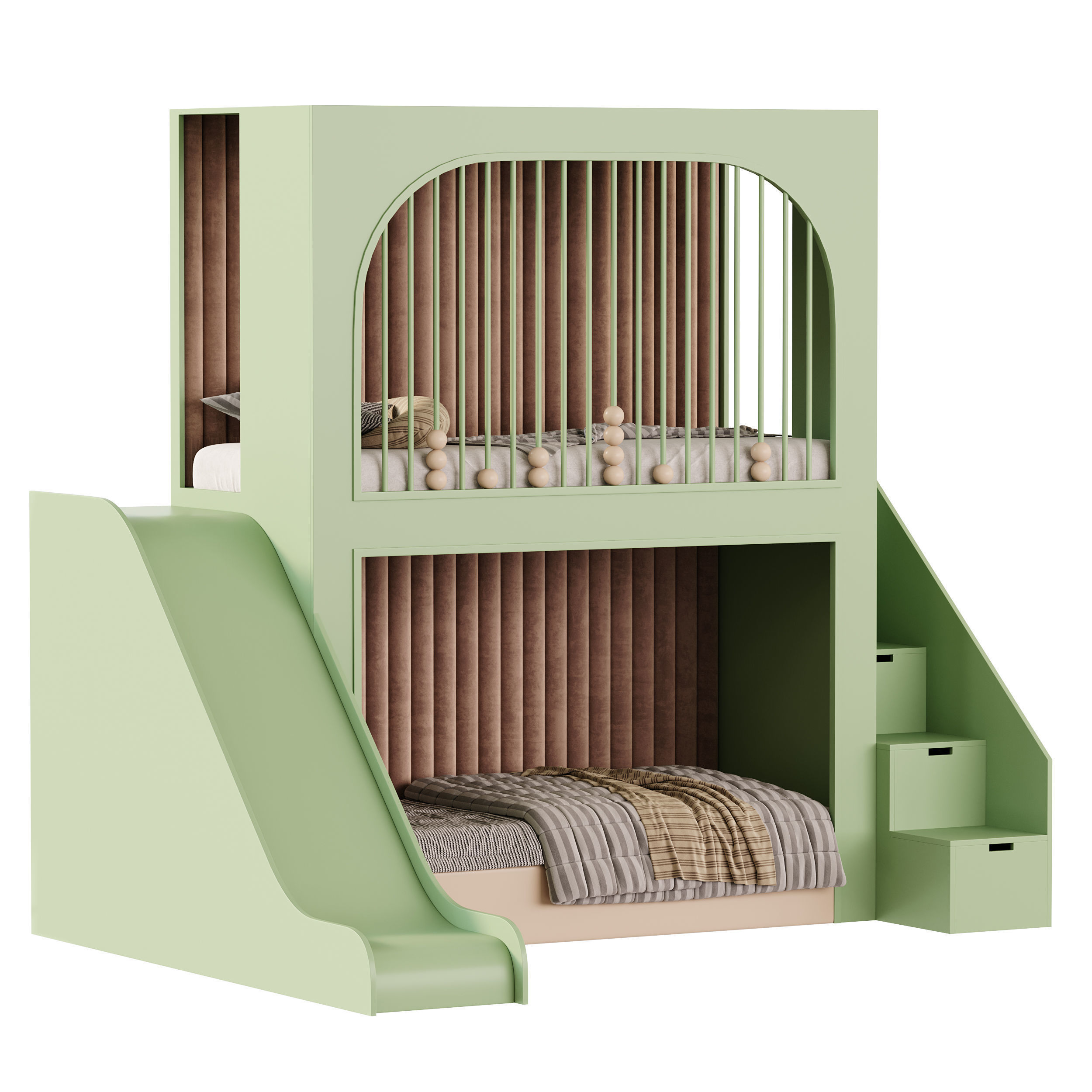 Childrens bunk bed 43 3D model_7