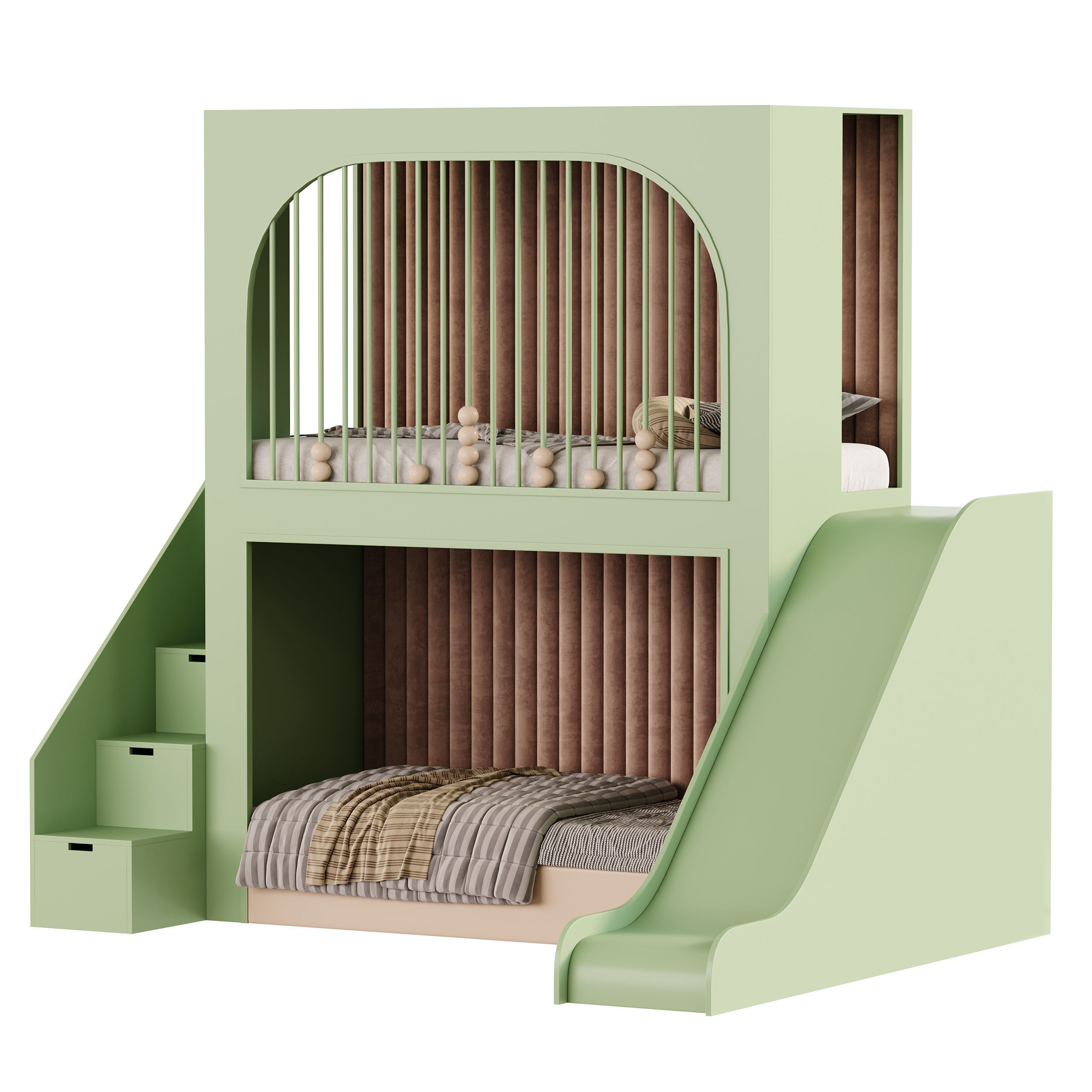 Childrens bunk bed 43 3D model_6