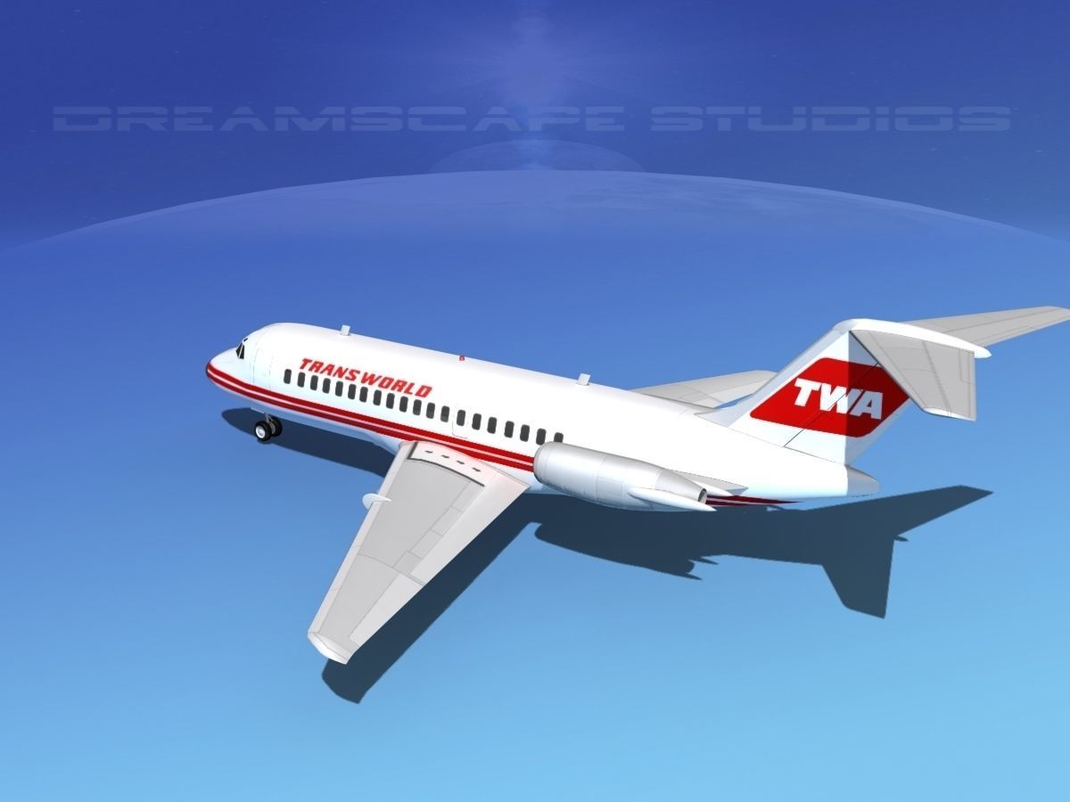 Douglas DC-9-15 TWA 2 3D model_8