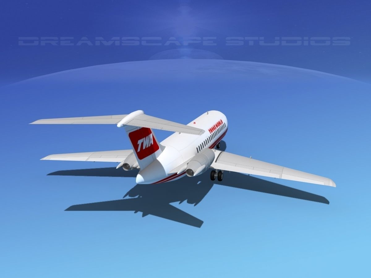 Douglas DC-9-15 TWA 2 3D model_6