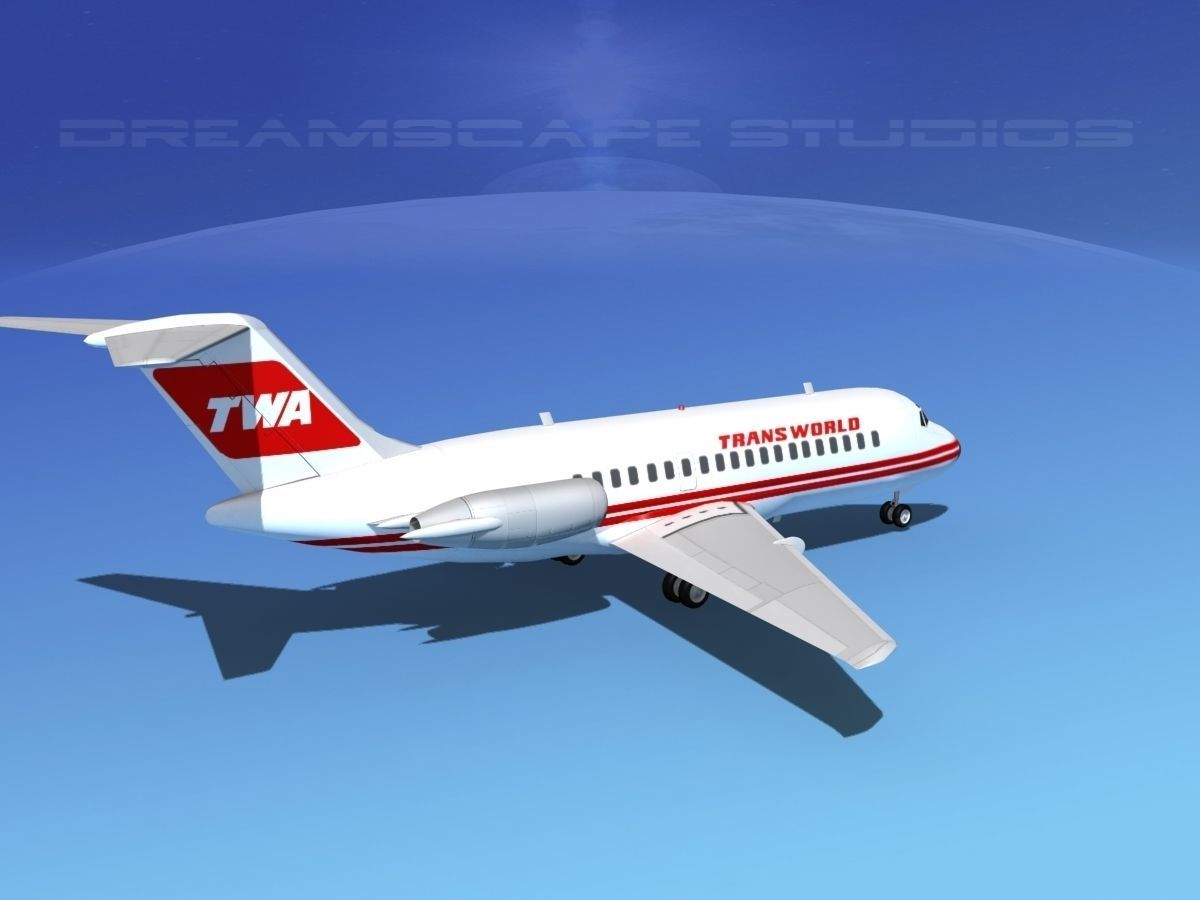 Douglas DC-9-15 TWA 2 3D model_5