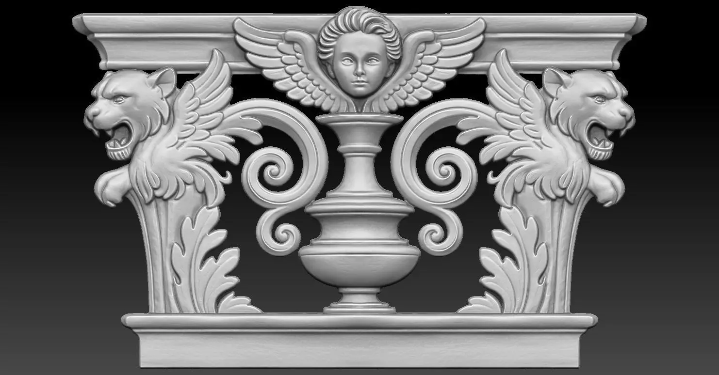 8 LION CNC Relief Model 3D print model