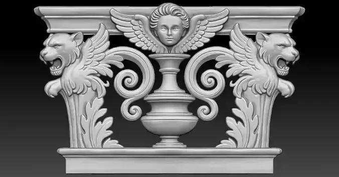 8 LION CNC Relief Model