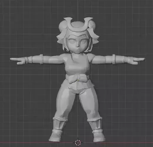 Japanese female fighter character