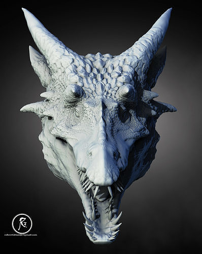Ryzen  Horned Abyss Drake 3D print model