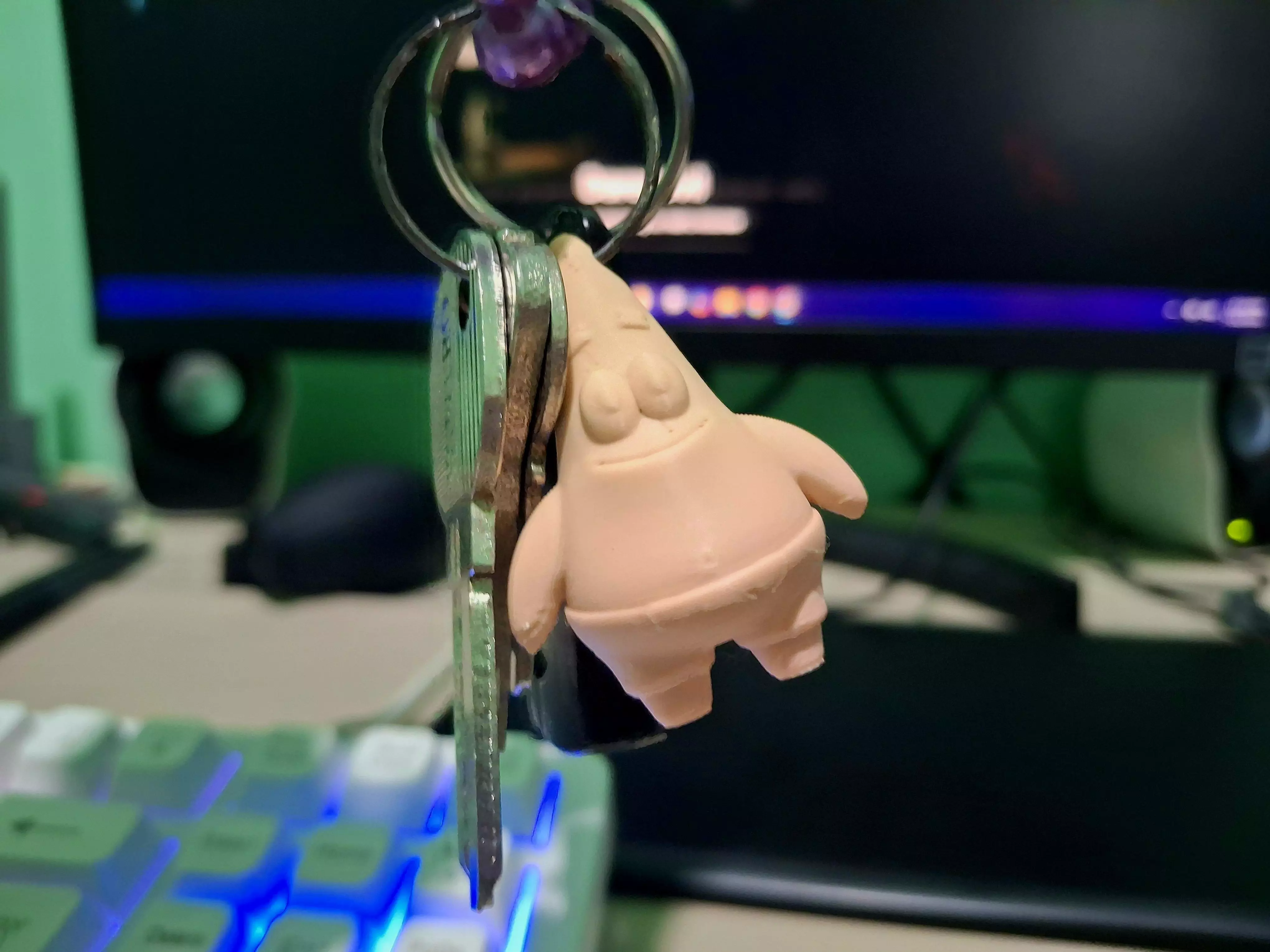 Patrick Star Keychain 3D Print Model 3D print model