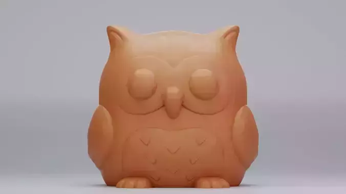 Cute Owl Bird 3D print model 3D print model