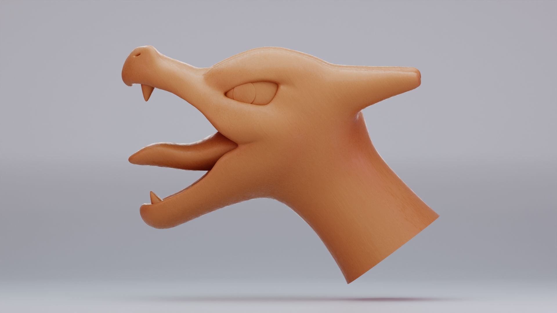 Charizard Head 3D print model Free 3D print model_1