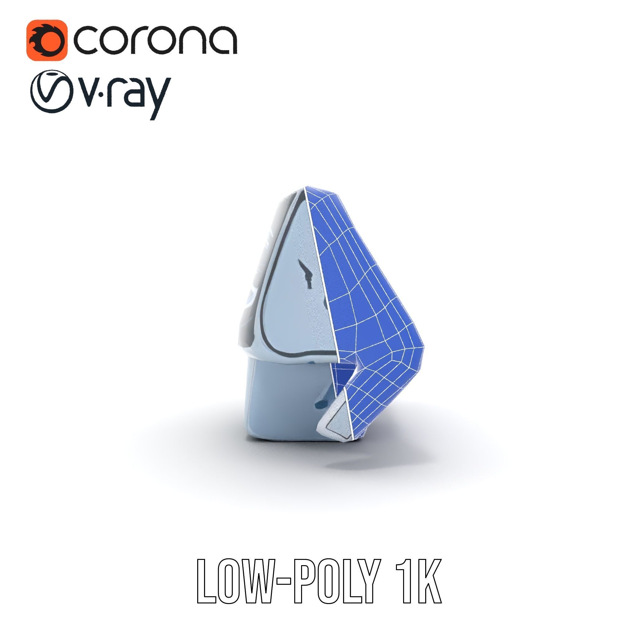 Futuristic Control Console Model Pack Low-poly 3D model_27