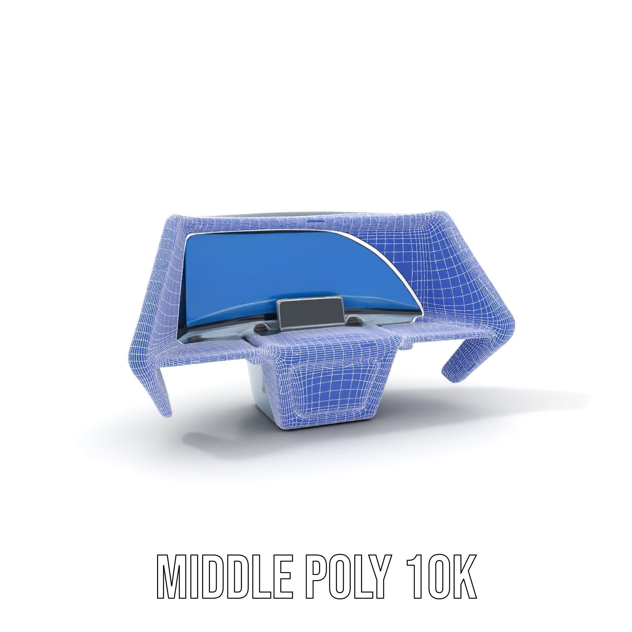 Futuristic Control Console Model Pack Low-poly 3D model_18