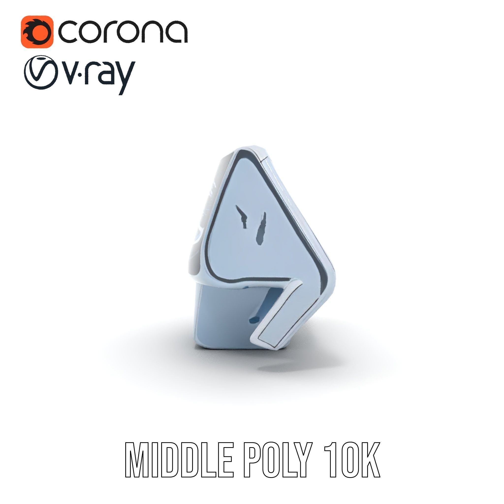 Futuristic Control Console Model Pack Low-poly 3D model_5