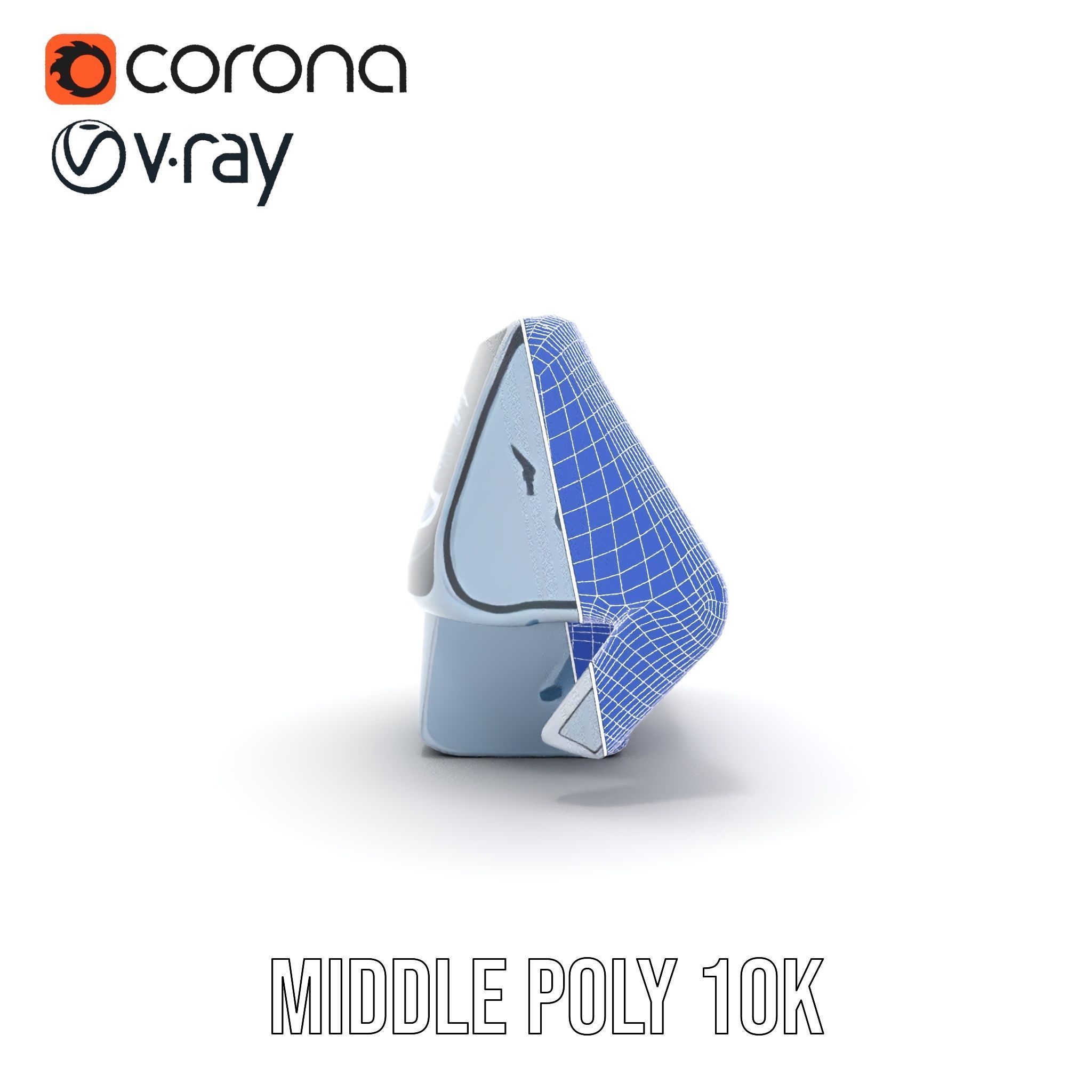 Futuristic Control Console Model Pack Low-poly 3D model_21