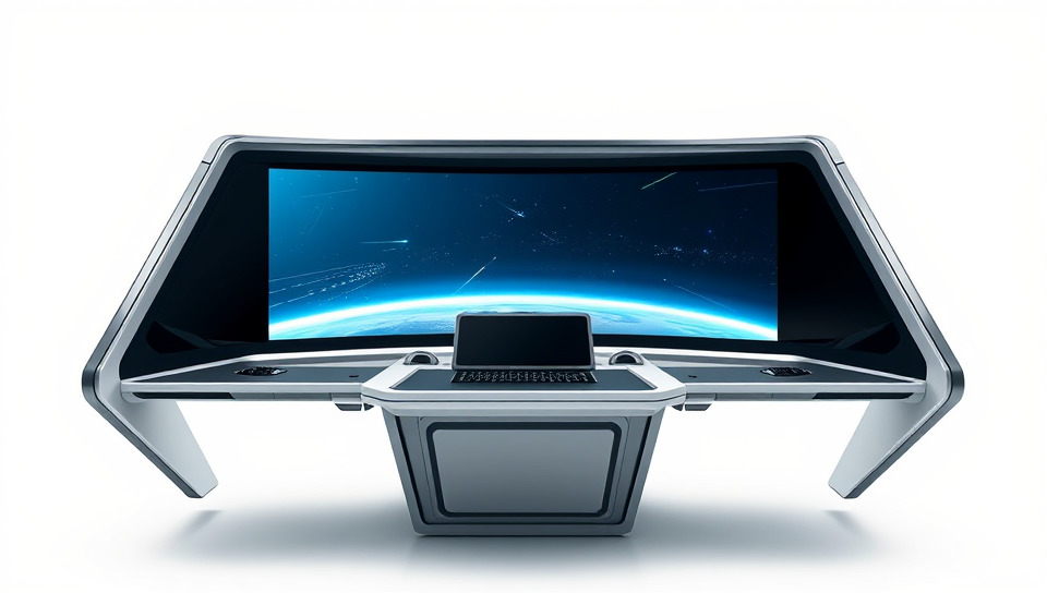 Futuristic Control Console Model Pack Low-poly 3D model_2