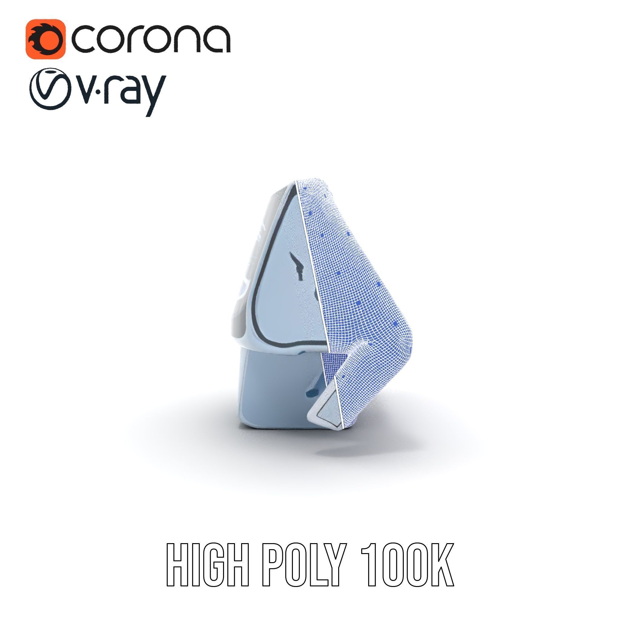 Futuristic Control Console Model Pack Low-poly 3D model_33