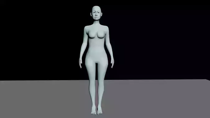 Low poly character female