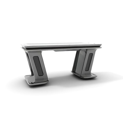 Futuristic Gaming Desk Model Pack Low-poly 3D model