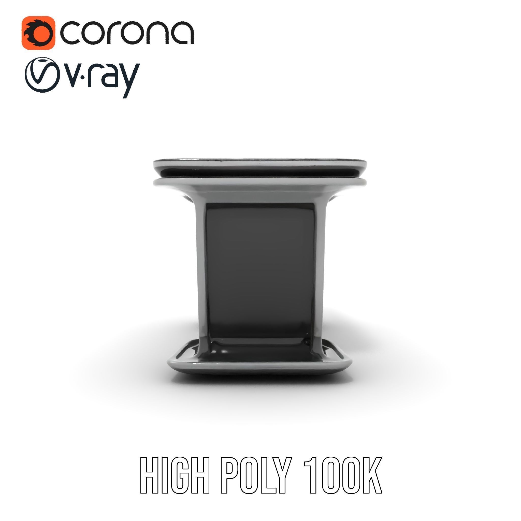 Futuristic Gaming Desk Model Pack Low-poly 3D model_28