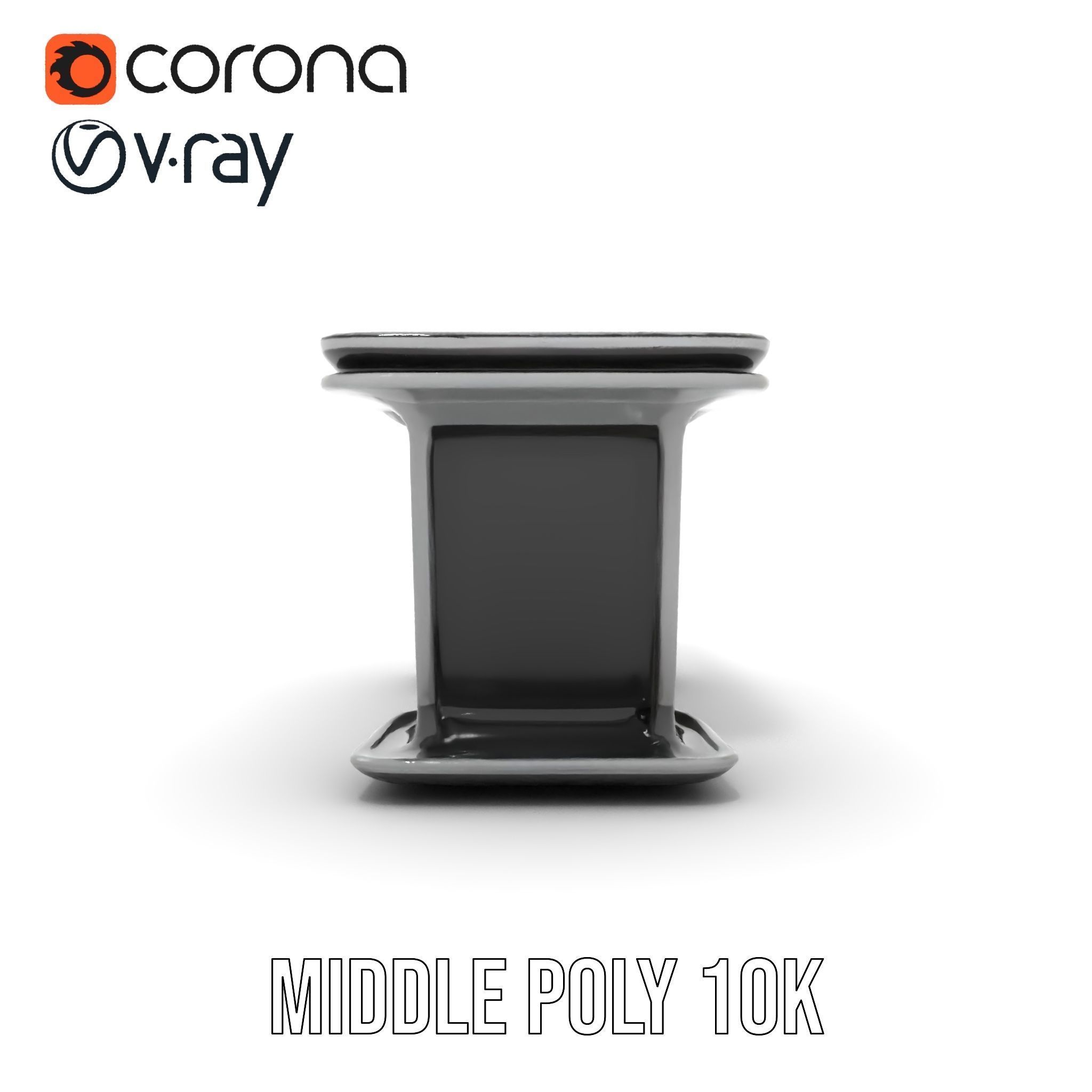 Futuristic Gaming Desk Model Pack Low-poly 3D model_13