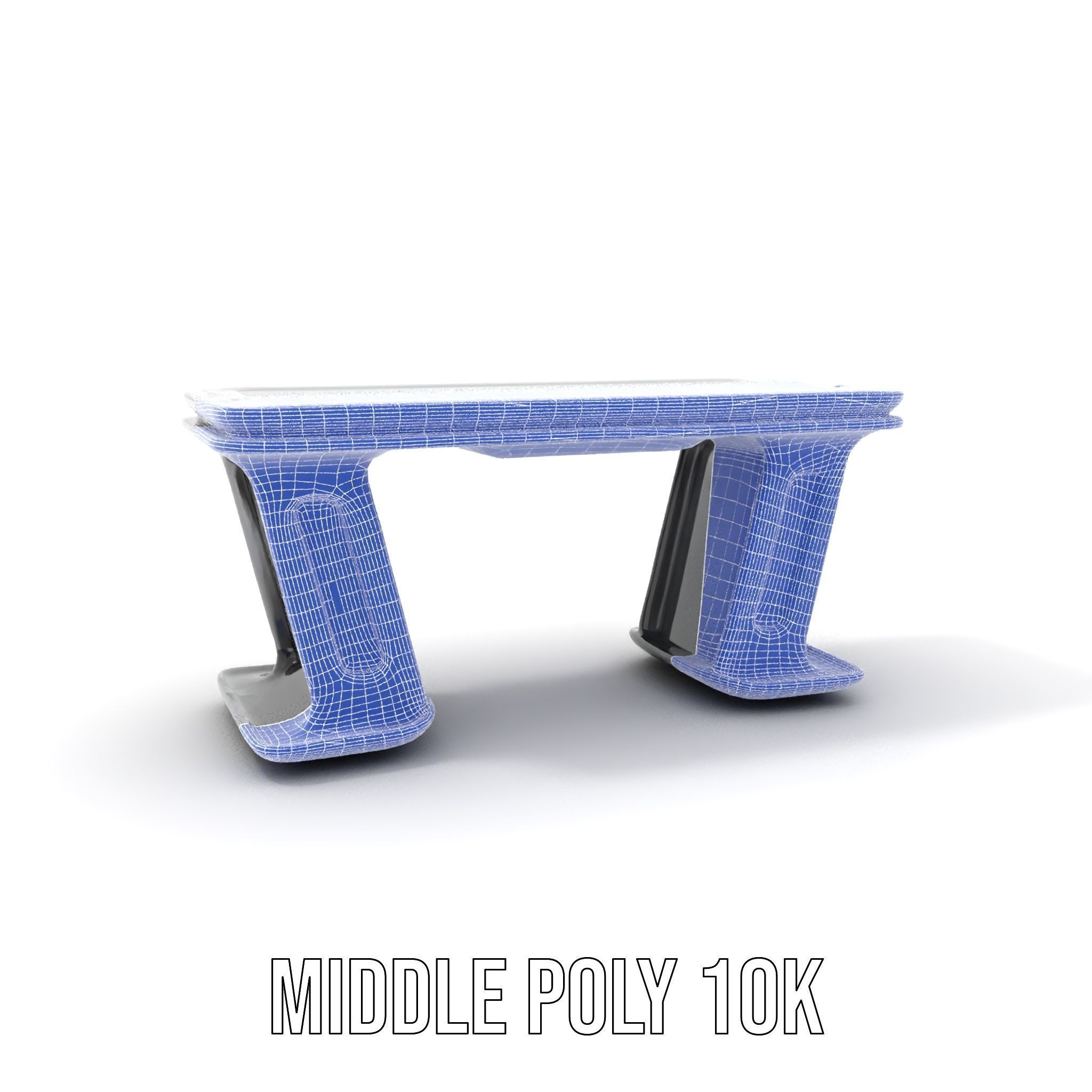 Futuristic Gaming Desk Model Pack Low-poly 3D model_21