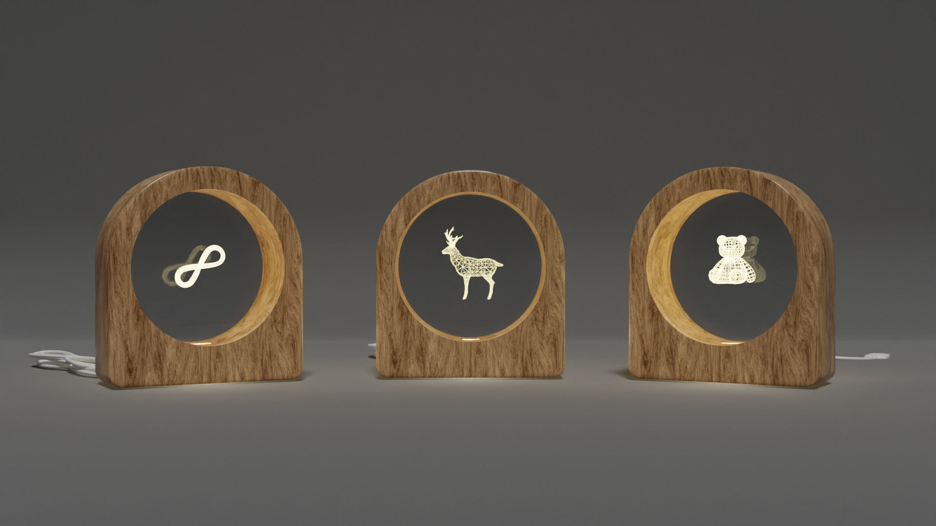 Crystal Glass Lamp 3D model_5